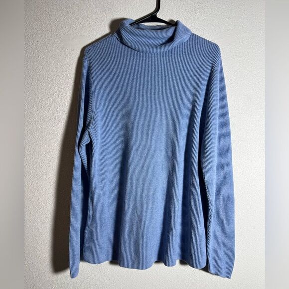 Croft & Barrow Turtleneck Sweater, Light Blue - Picture 1 of 5